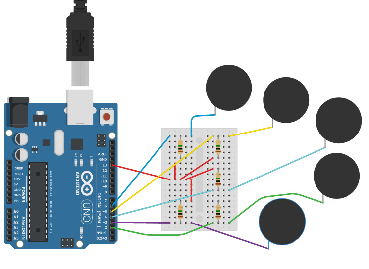 Assemblare e programmare l'elettronica Hi-Storia → Algoritmo iterativo per  utilizzare più sensori capacitivi con Arduino - Hi-Storia edu